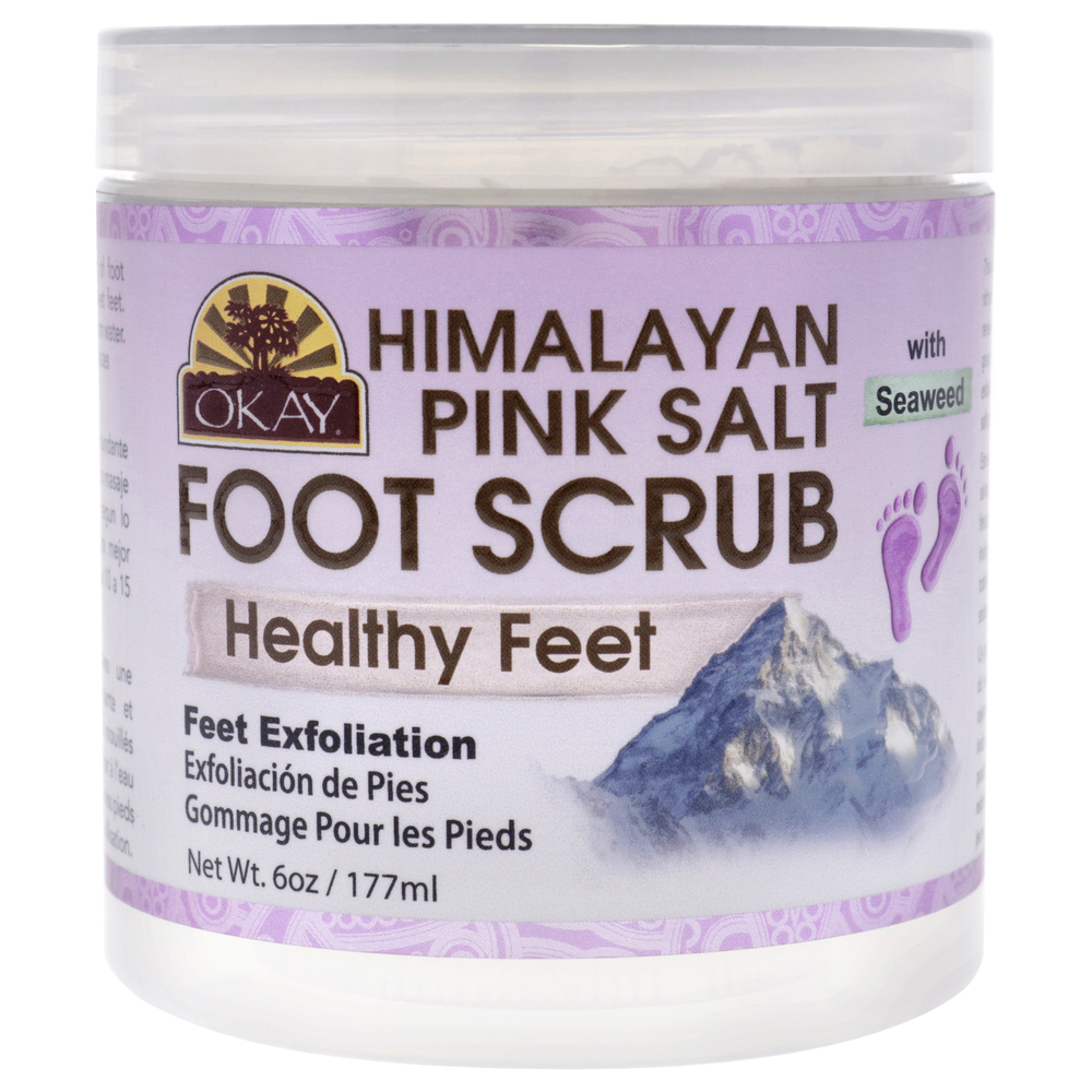 Foot Scrub Himalayan Pink Salt by Okay for Unisex - 6 oz Scrub